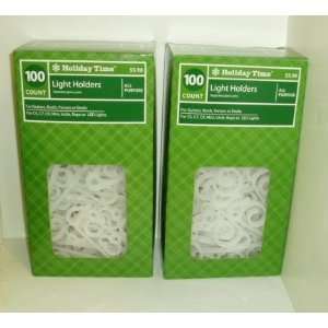  2 boxes Holiday Time All Purpose Light Holders for Gutters 
