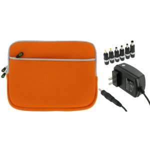   Wall Adapter Charger (Invisible Zipper Dual Pocket   Orange