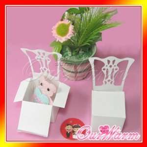   white chair wedding party gift favor boxes supplies Toys & Games