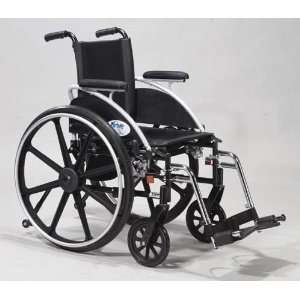  `Wheelchair Ltwt Deluxe(K 4)18 w/Flip Back Rem Adj Desk 