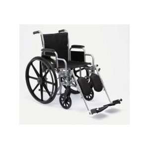   Wheelchair with Desk Length Removable Armrests and Elevating Legrests