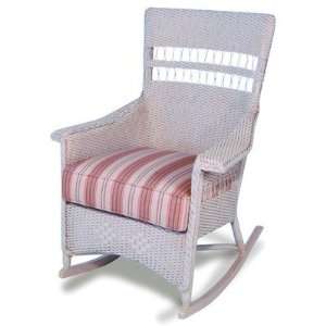  Nantucket Porch Rocker Seat Cushion Fabric Safari / White 