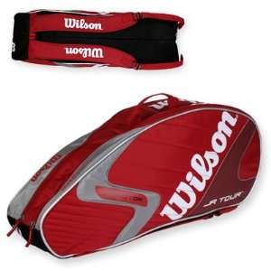  Wilson KFactor K Tour Junior 6 Pack Tennis Bag   Red 