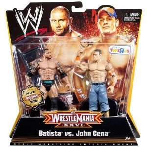   Wrestle Mania XXVI Action Figure 2Pack Batista John Cena Toys & Games